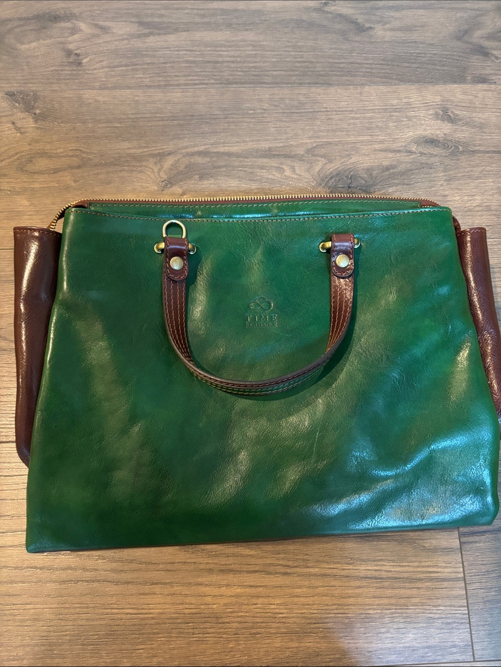 Time Resistance Purse “The Scarlett Letter” Leather Tote Bag